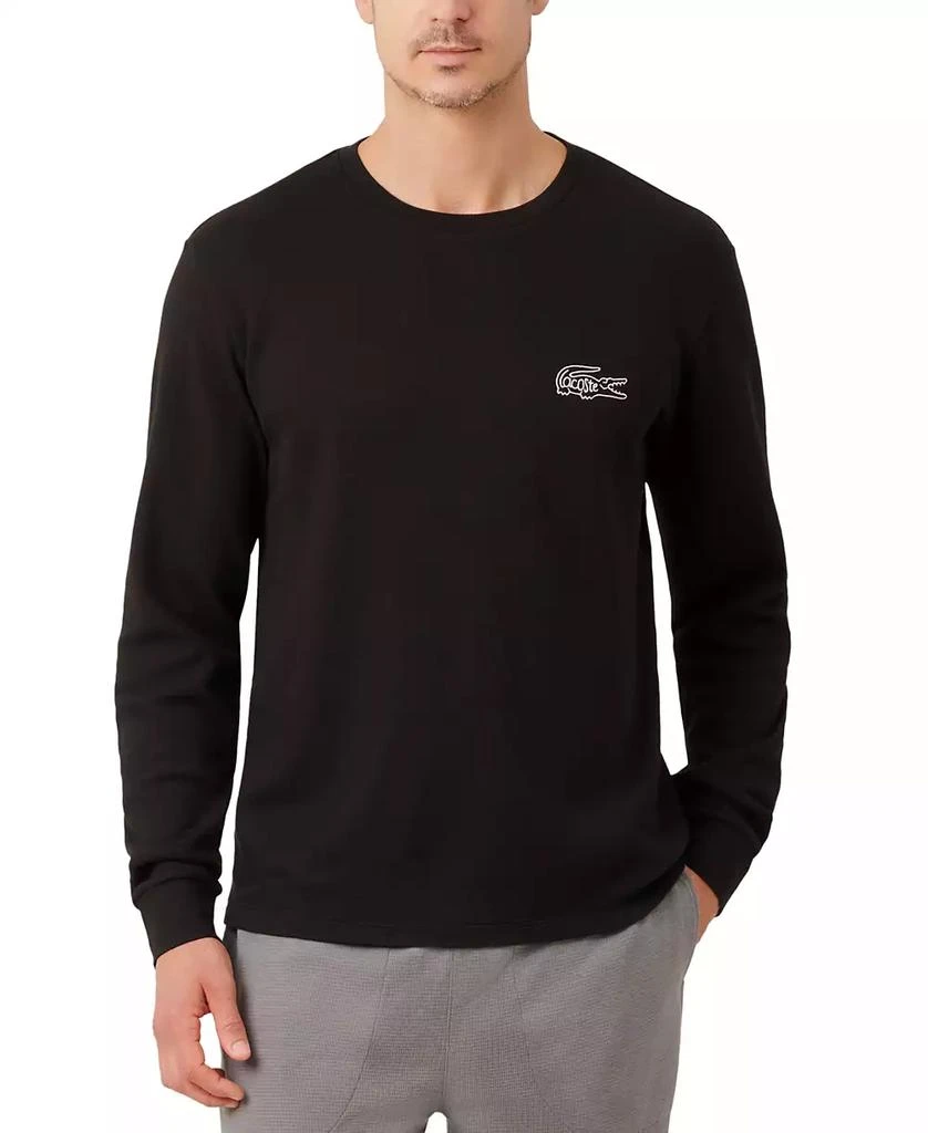 Lacoste Men
s Exclusive Crocodile Waffle-Knit Thermal Shirt 3