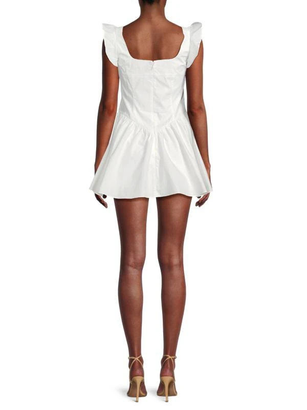 Amanda Uprichard Holland Flutter Sleeve Mini Dress 2