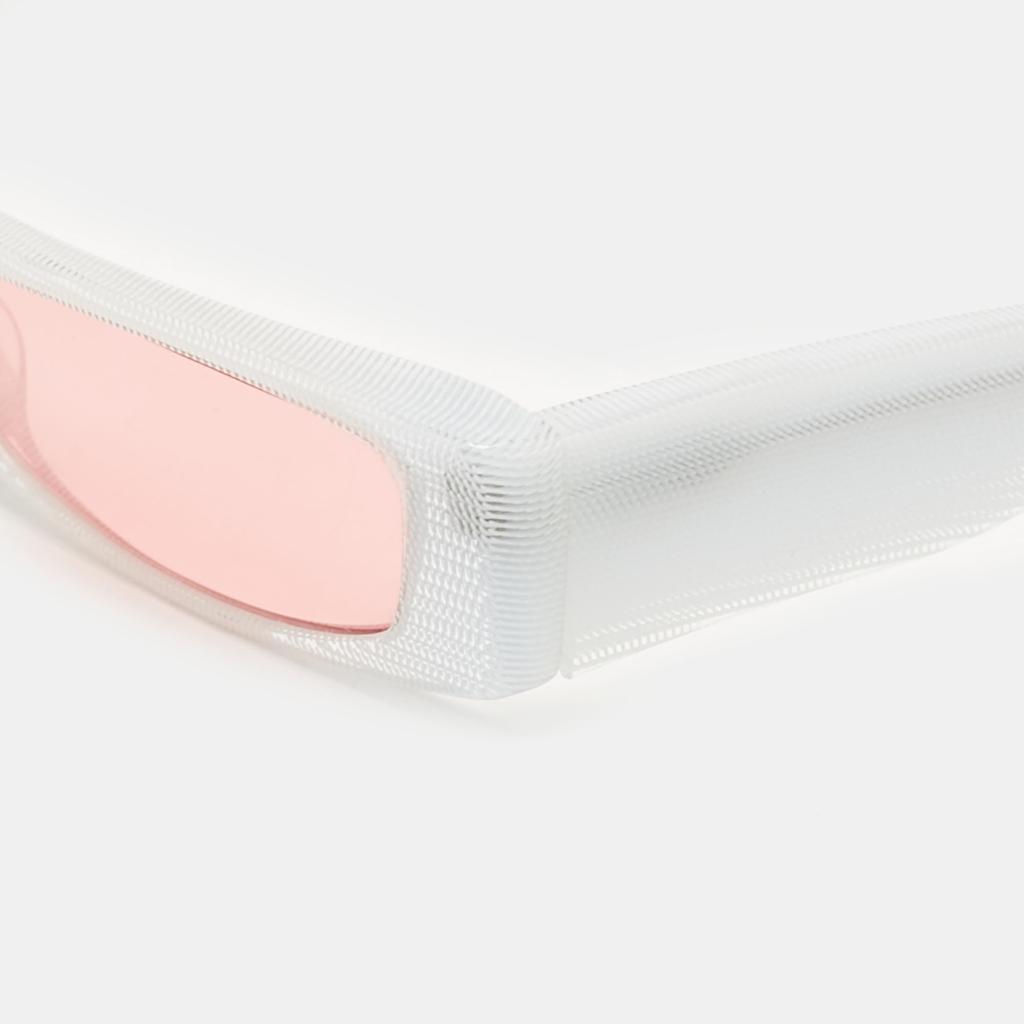 ALAIN MIKLI Alain Mikli x Alexandre Vauthier White/Pink A05039 Edwidge Rectangle sunglasses