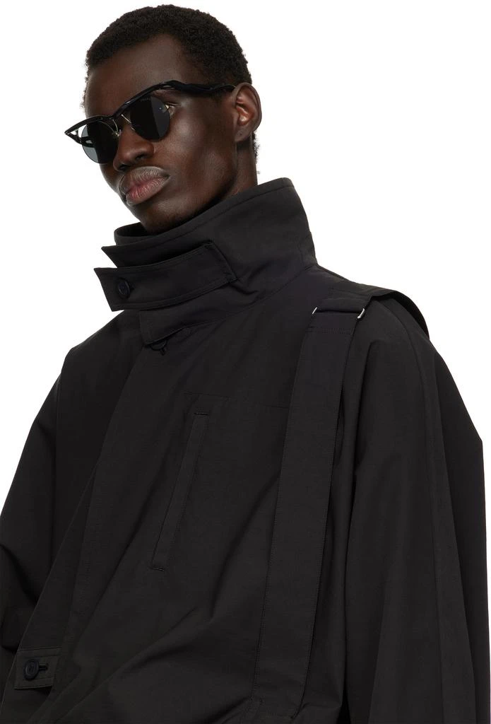 Prada Black Twisted Frame Circle Sunglasses 4