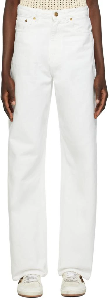 Golden Goose White Wide-Leg Jeans 1