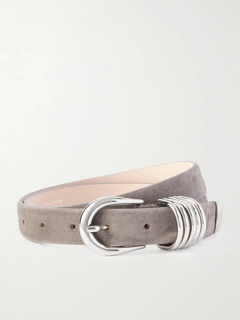 Déhanche Hollyhock Suede Waist Belt - Dark gray