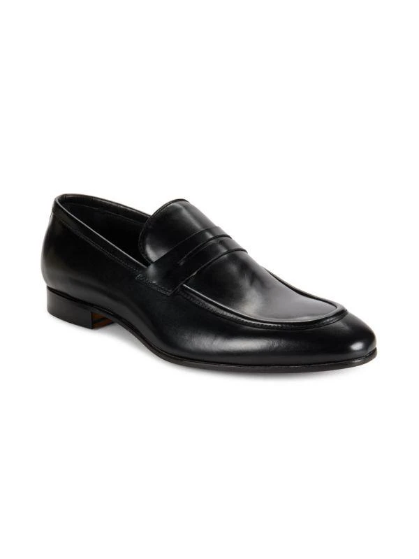Saks Fifth Avenue Leather Penny Loafers 2