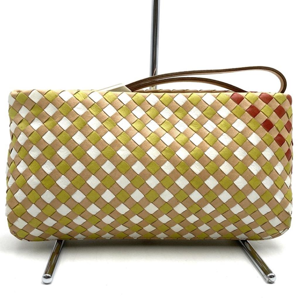 Bottega Veneta Leather Clutch Bag (Pre-Owned)
