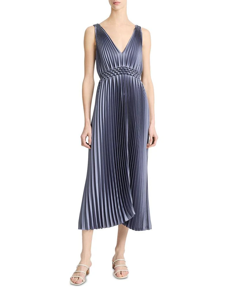 Vince Hand Smocked Pleated Dress 1
