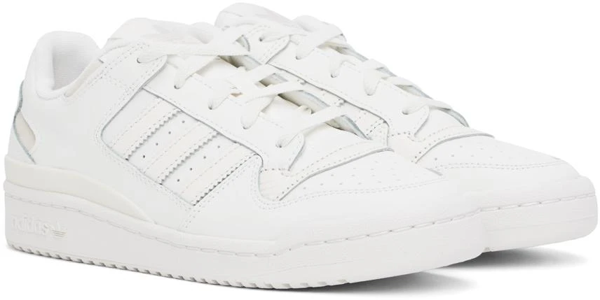 adidas Originals White Forum Low CL Sneakers 4