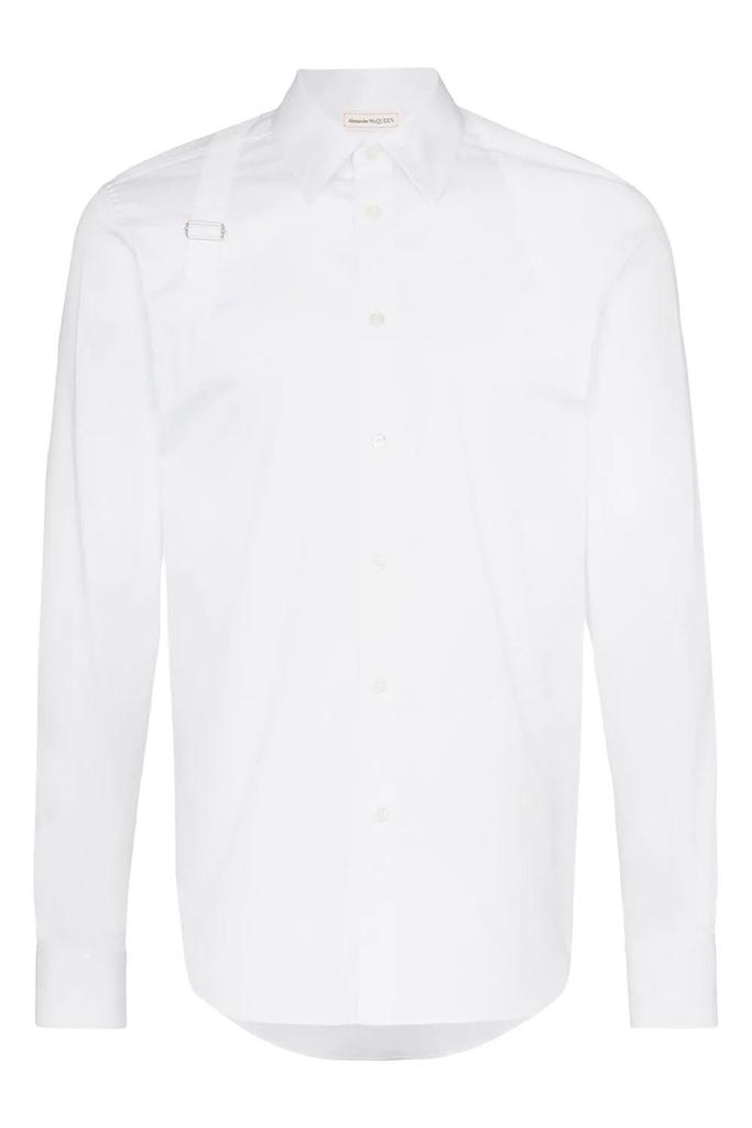 undefined Stretch Cotton Harness Shirt White