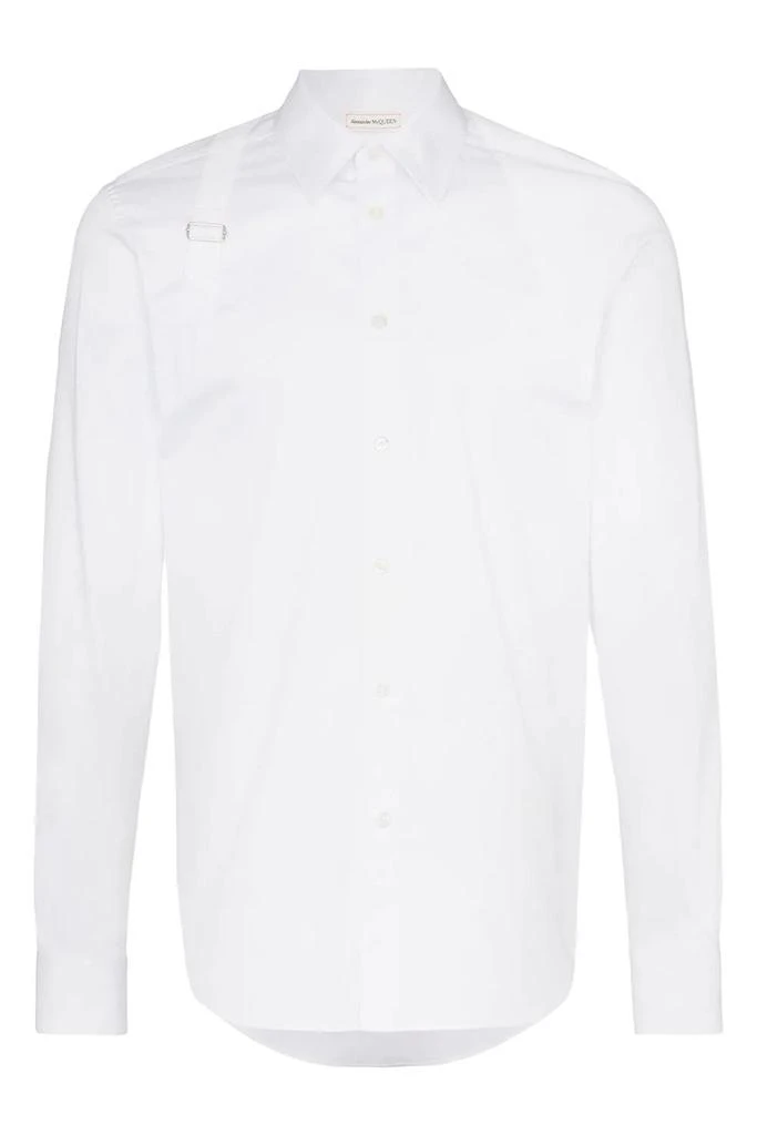 undefined Stretch Cotton Harness Shirt White 1