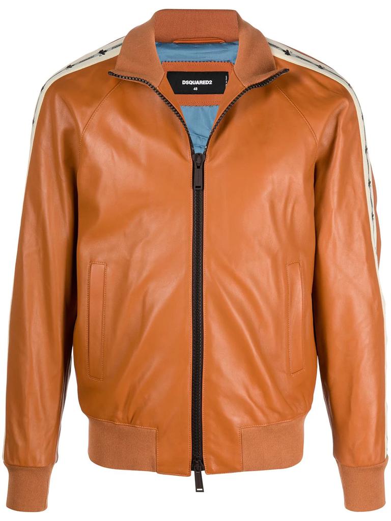 DSQUARED2 bomber leather jacket - men - Jackets - Free