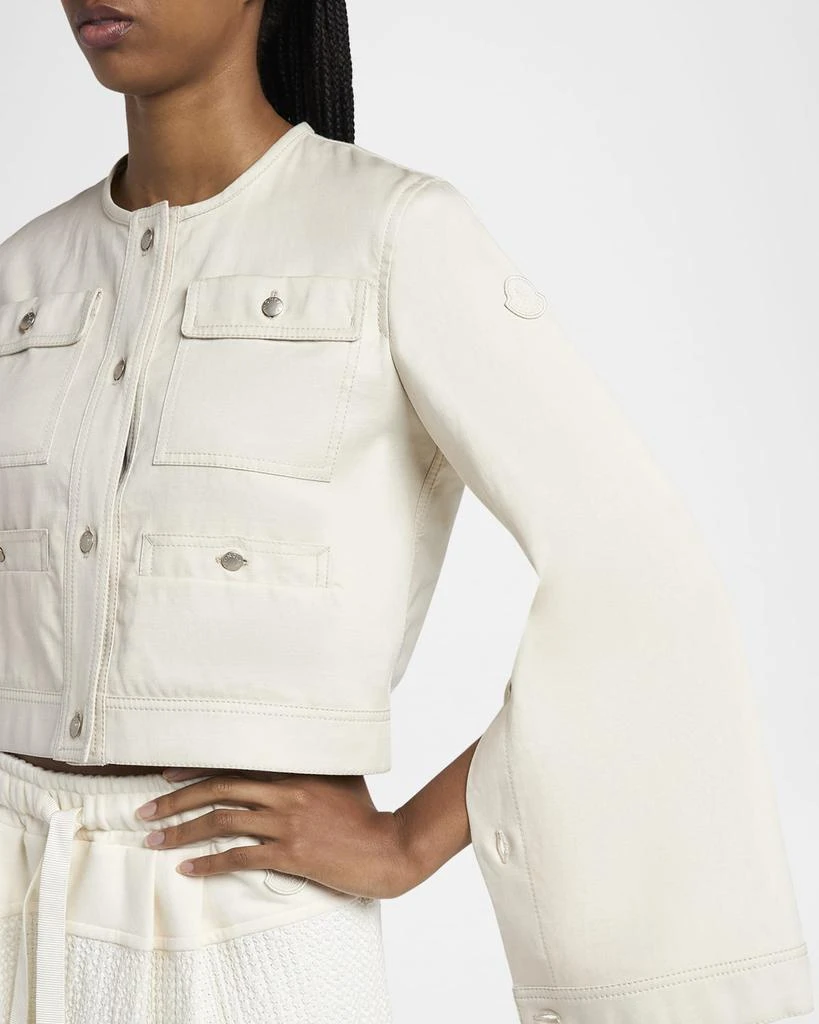 Moncler Chatel Button-Sleeve Jacket 5