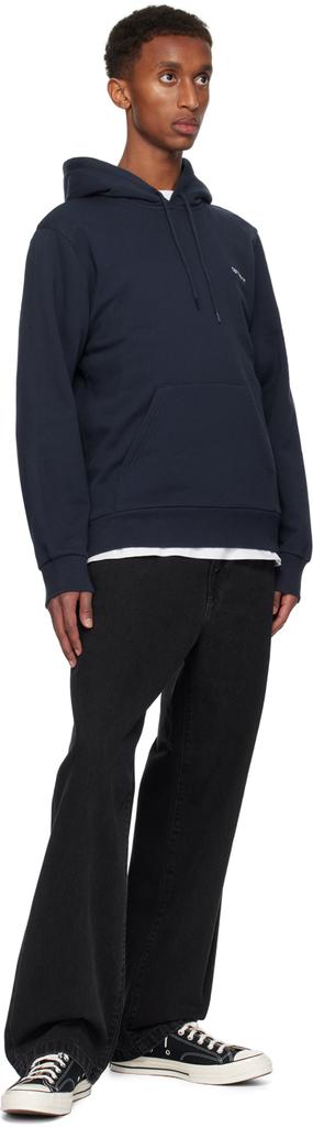 【おすすめ/関税送料込み】Carhartt WIP Script Navy Hoodie Carhartt WIP Navy American Script Hoodie - Hoodies - BeyondStyle