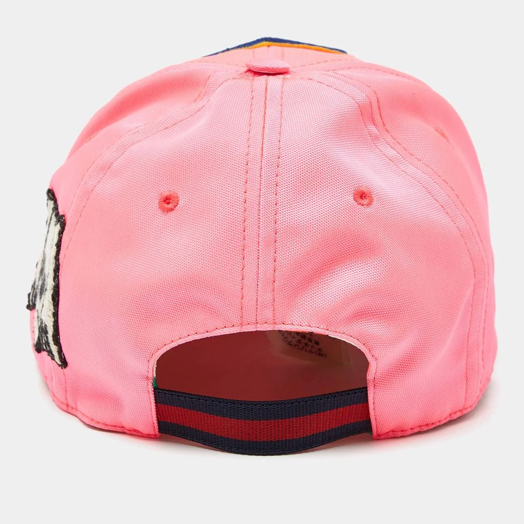 Gucci Gucci Neon Pink G Skull Patch Detail Baseball Cap L 4