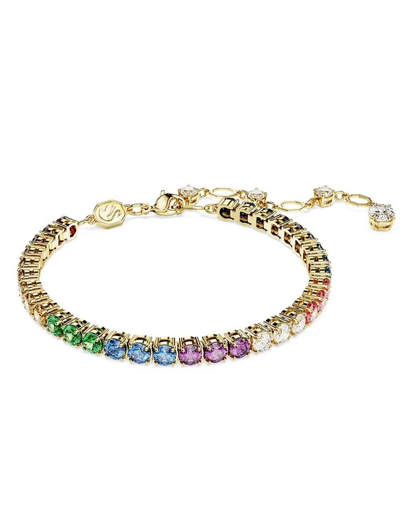 Swarovski Matrix Rainbow Crystal Tennis Bracelet 1