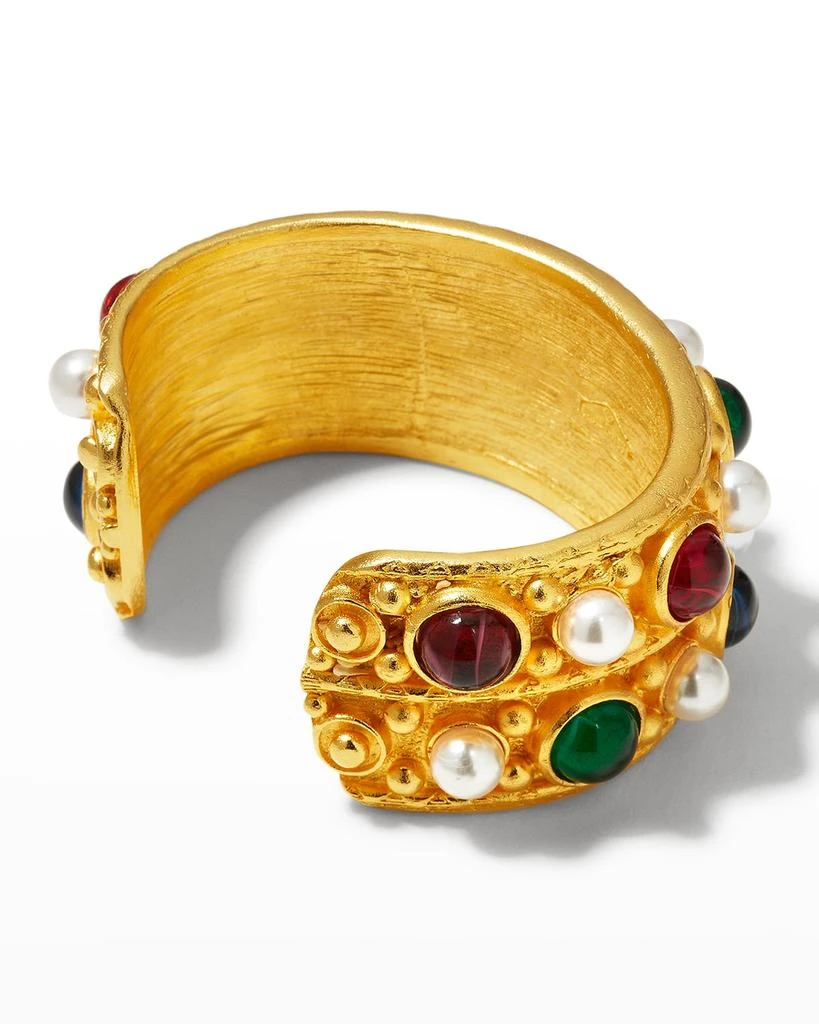 BEN-AMUN Gold Stone and Pearly Bangle 4