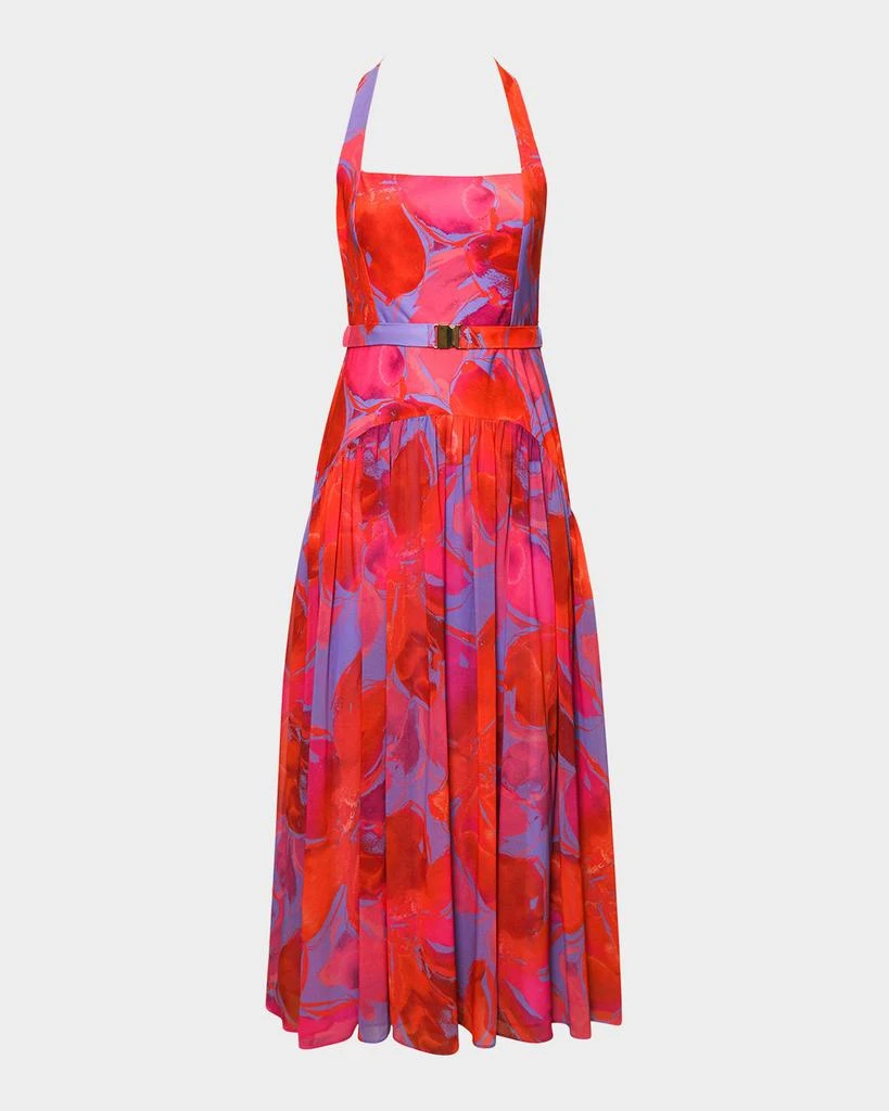 Hutch Aza Pleated Floral-Print Halter Maxi Dress - Dresses & Skirts - Free  Shipping - BeyondStyle