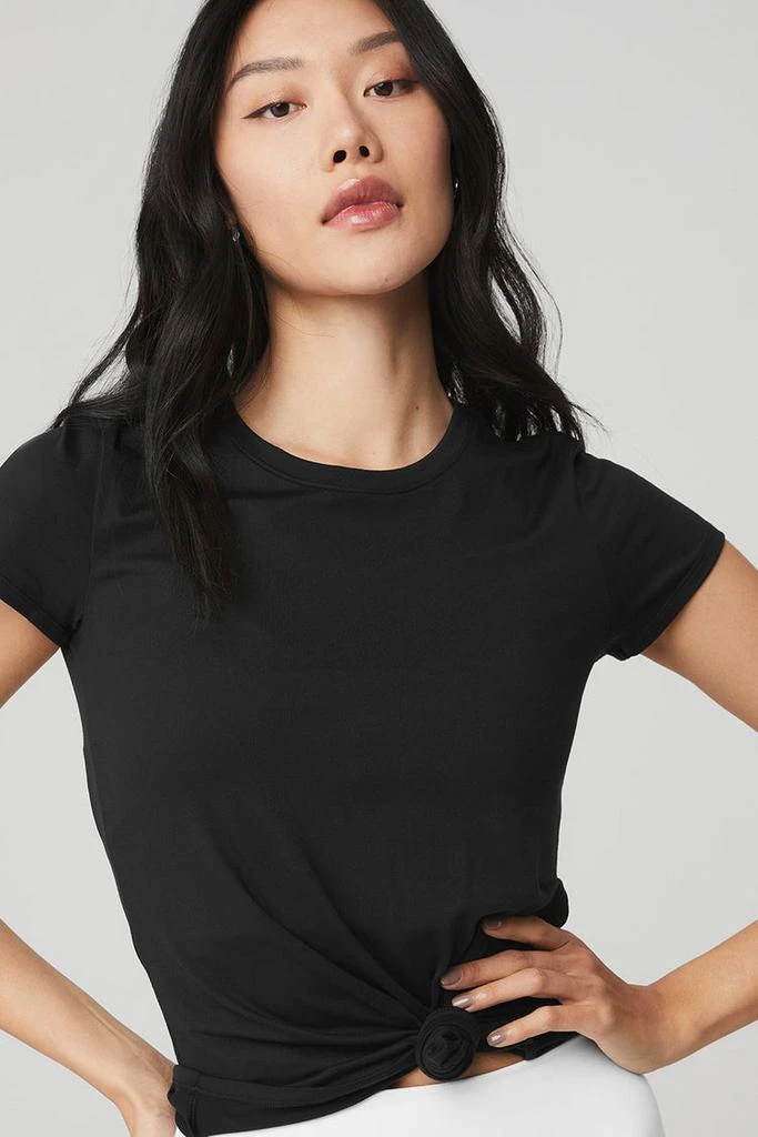 Alo Alosoft Finesse Tee - Black 4