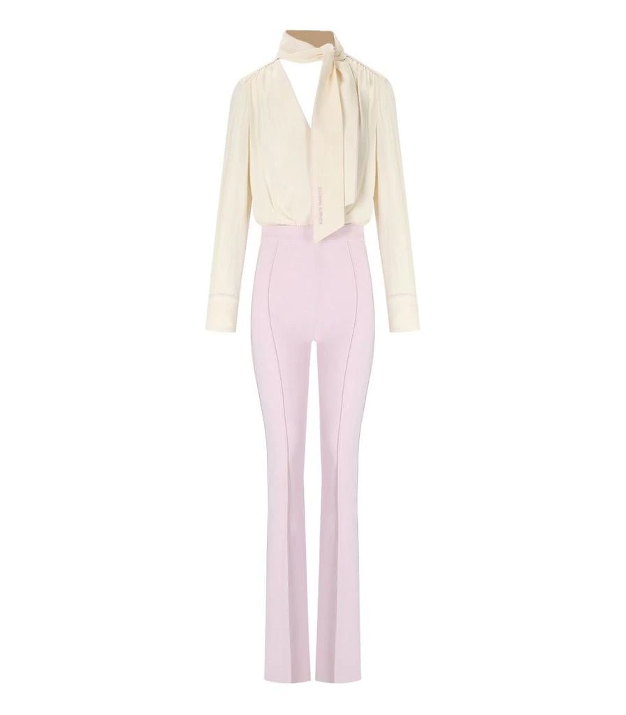 ELISABETTA FRANCHI Elisabetta Franchi Burro Quarzo Georgette Jumpsuit 1