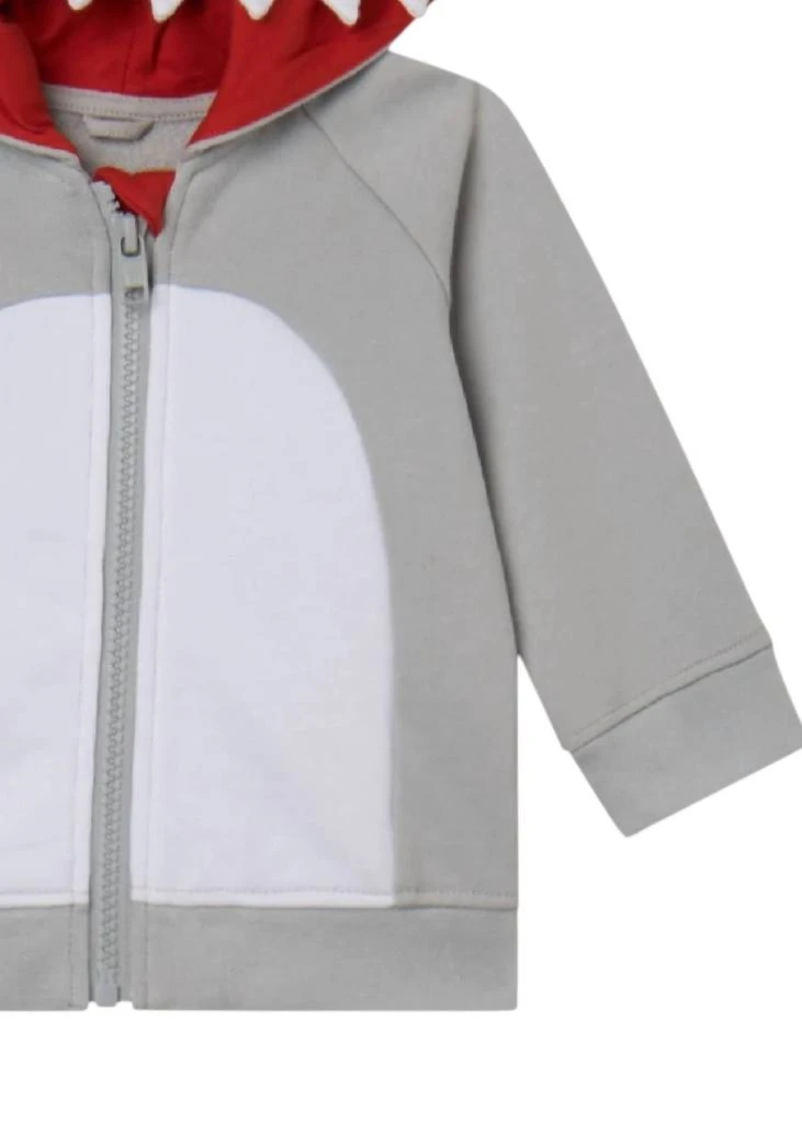 Stella McCartney Stella Mccartney - Baby Boy Zip Up Hoodie With Shark Face Print 3