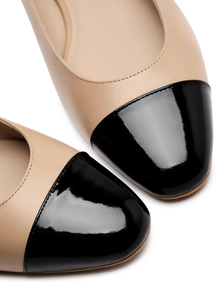Stuart Weitzman Pearl-embellished leather ballet flats 3