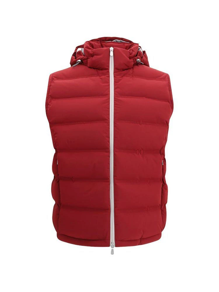 Brunello Cucinelli Brunello Cucinelli Zip-Up Hooded Gilet