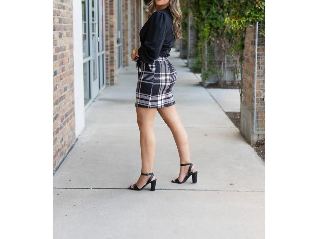 Julia Rose Julia Rose - Amelia Plaid Jogger Skirt 3