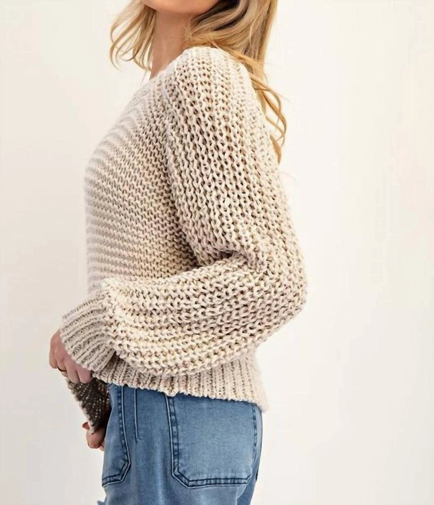 ee:some Ee:Some - Crochet Long Sleeve Sweater 4
