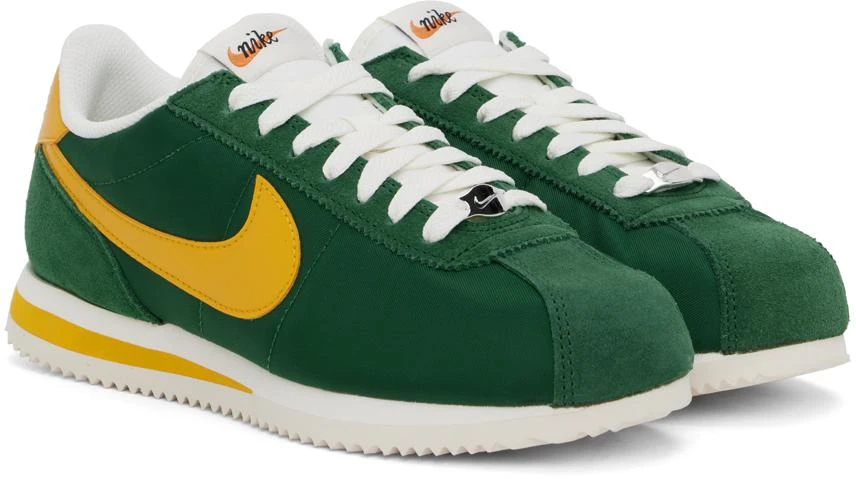 NIKE Green & Yellow Cortez Sneakers 4