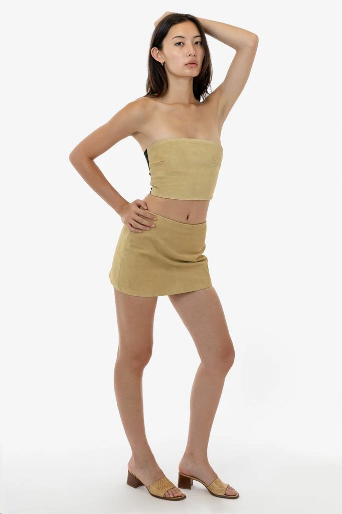 Los Angeles Apparel RLH739 - Suede Micro Mini Skort 16