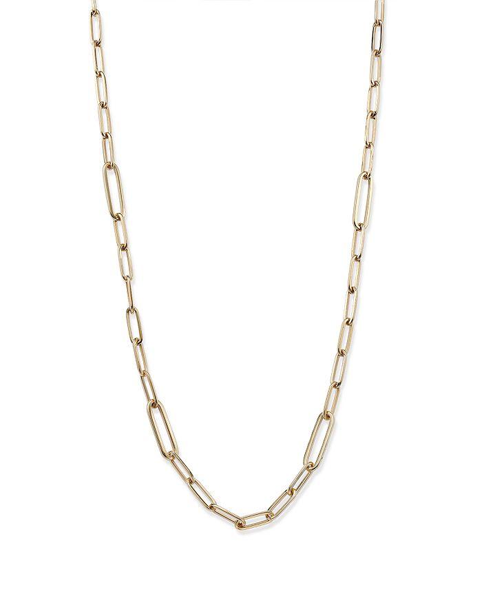 Alberto Amati 14K Yellow Gold Paperclip Link Chain Necklace, 18"