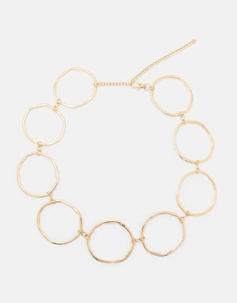 Pull&Bear Pull&Bear Belt with circles in gold