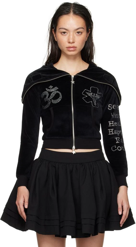 Ashley Williams Black 'La Track' Hoodie 1