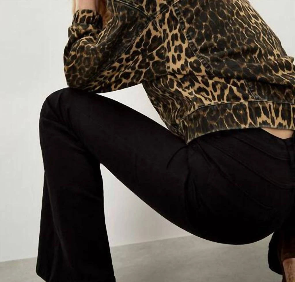 APRICOT Apricot - Leopard Trucker Denim Crop Jacket 2