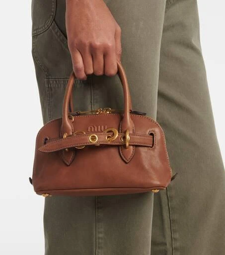Miu Miu Aventure Mini leather tote bag 6
