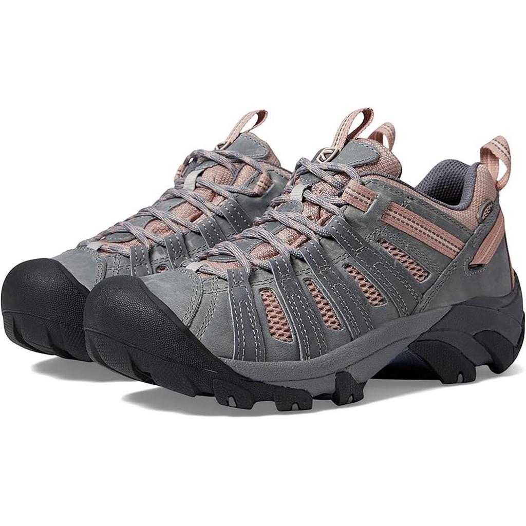 Keen Voyageur Mens Leather Mesh Inset Hiking Shoes