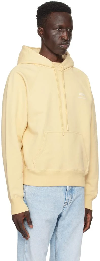 AMI Paris Beige Printed Hoodie 2