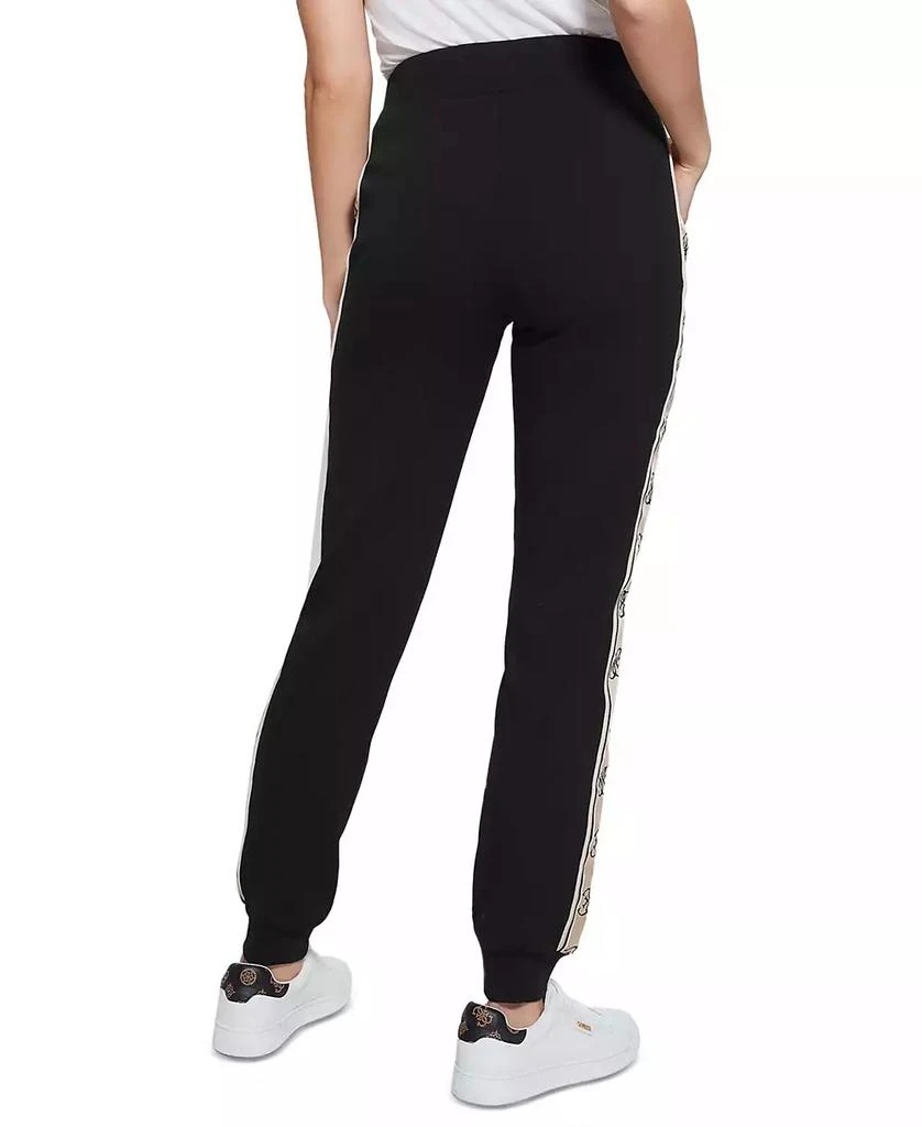 GUESS Women's Britney High Rise Logo Stripe Jogger Pants 6