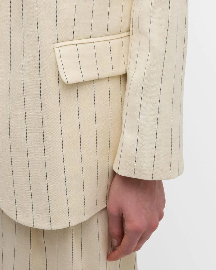 VANESSA BRUNO Tilia Striped Single-Button Blazer 5