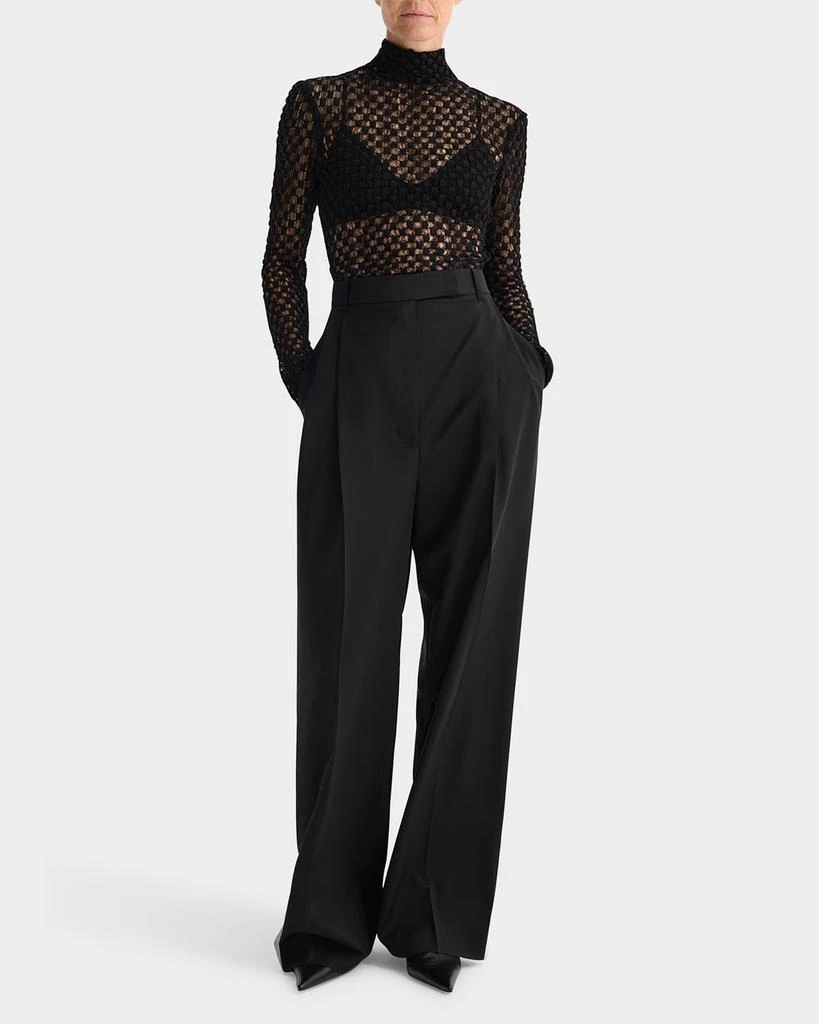 Rohe Geometric Lace Turtleneck Top 2