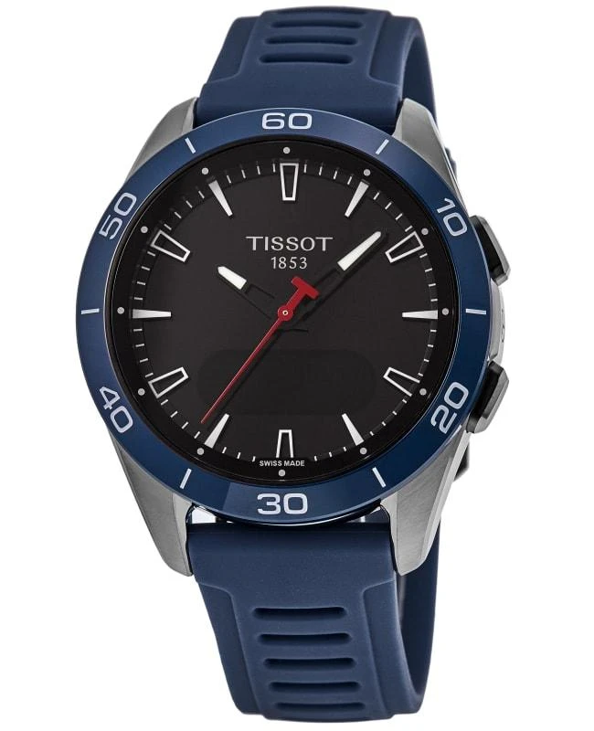 Tissot Tissot T-Touch Connect Solar Sport GMT Digital Dial Titanium Blue Silicone Strap Men's Watch T153.420.47.051.01 1