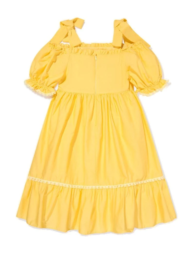 Patachou Patachou Bow Detailed Ruffled Trim Dress 2
