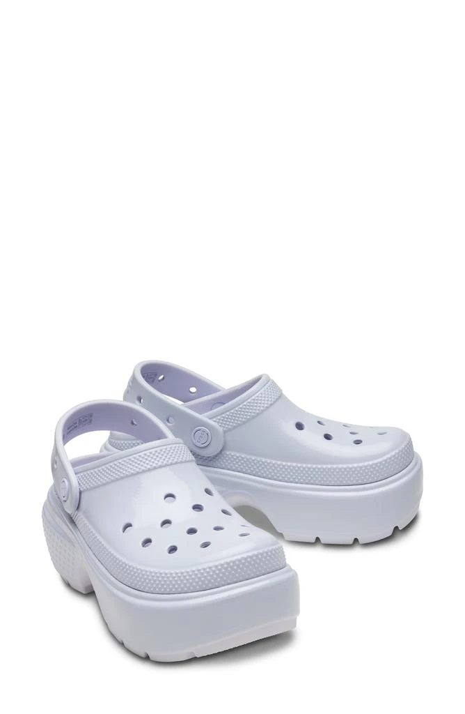 Crocs Stomp High Shine Platform Slingback Clog 5