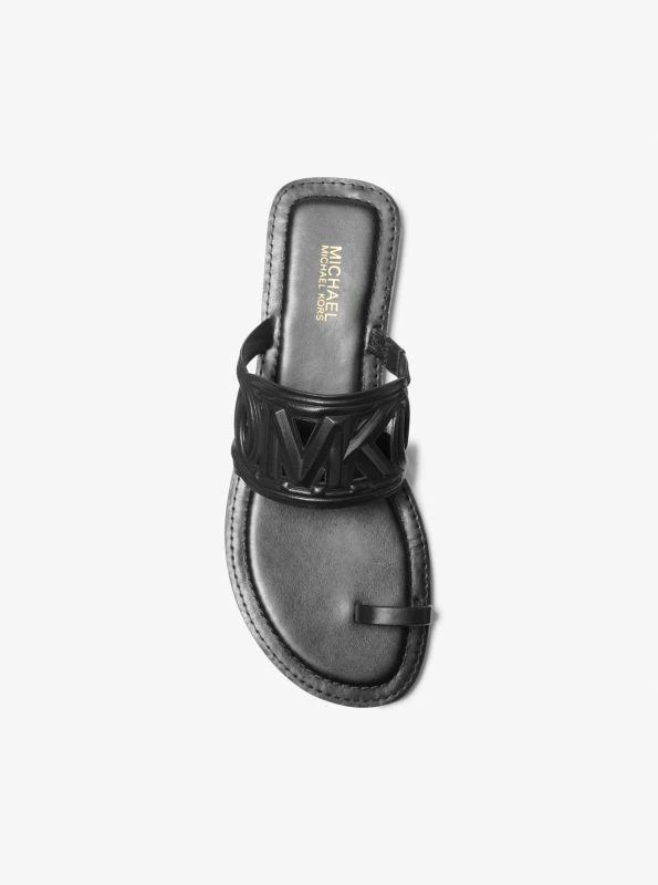 Michael Kors Alma Leather Flat Sandal 3
