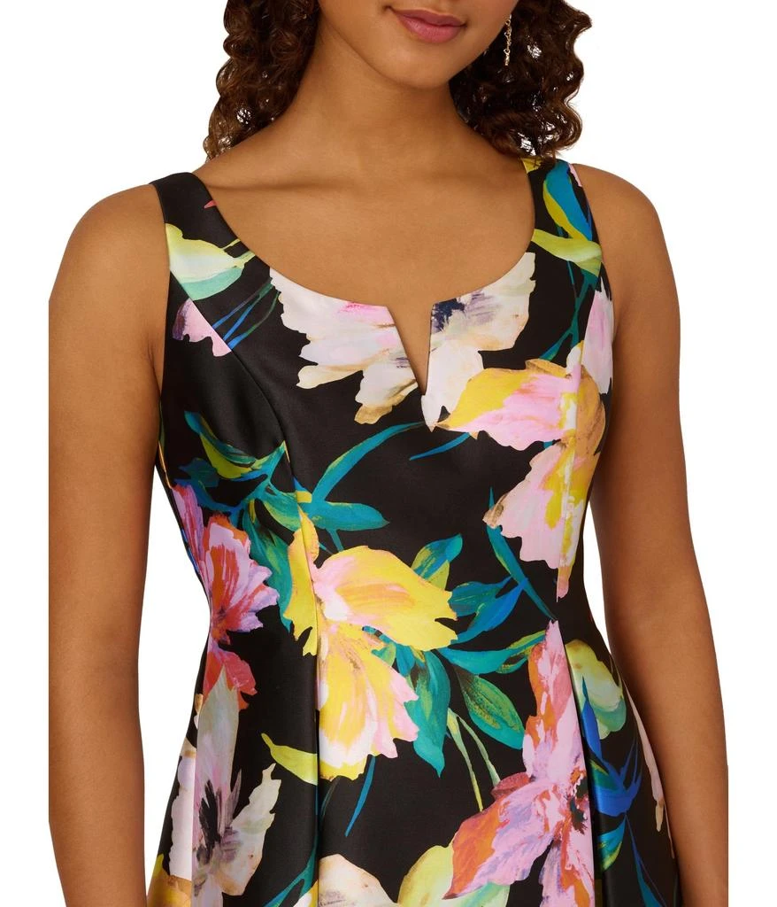 Adrianna Papell Printed Mikado Short Dress 3