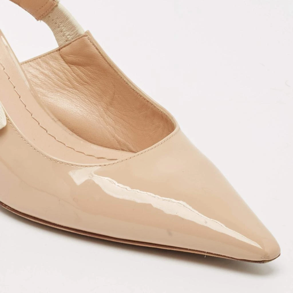 Dior Dior Beige Patent Leather J'Adior Slingback Pumps Size 36 8
