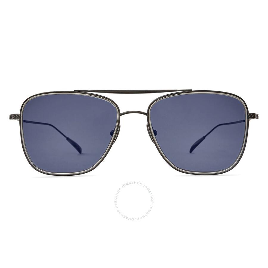 Mr. Leight NOVARRO S Blue Navigator Sunglasses ML4024 GM-CW/BLU 55