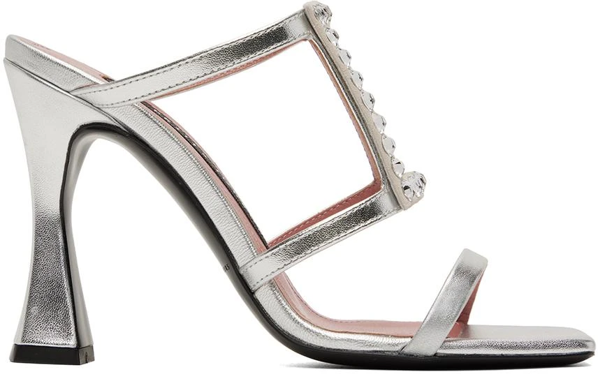 Les Petits Joueurs Silver Hoya Heeled Sandals 1