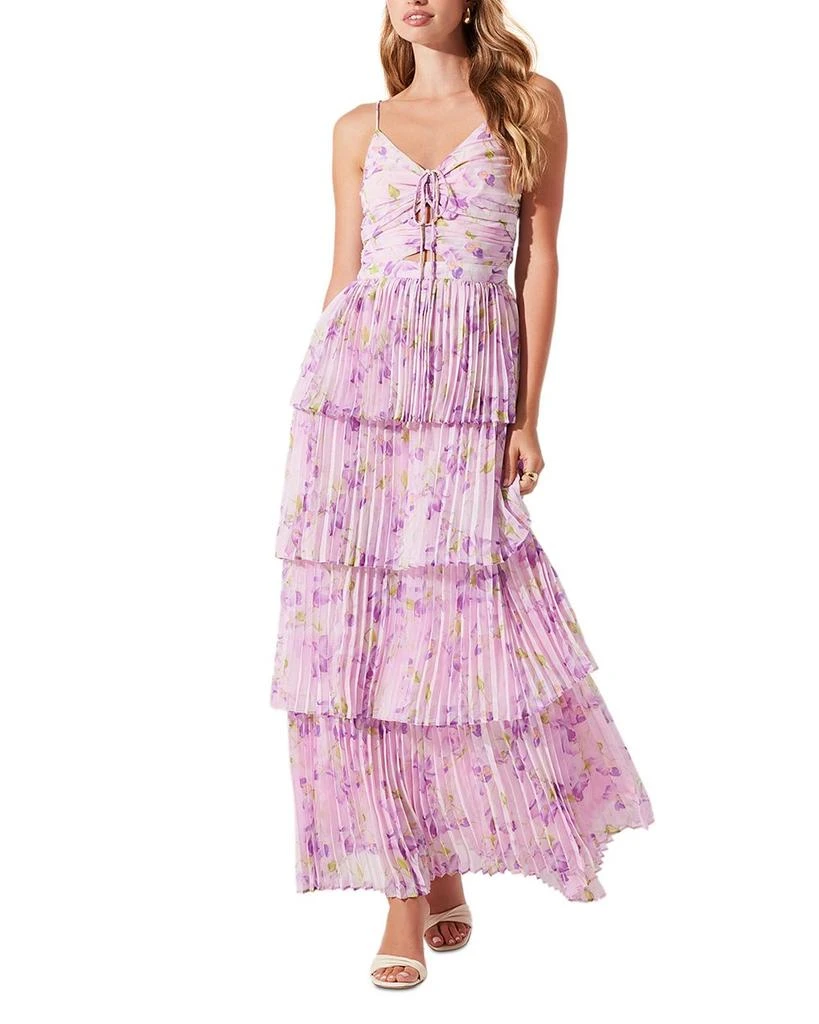 ASTR Daytona Pleated Maxi Dress 1