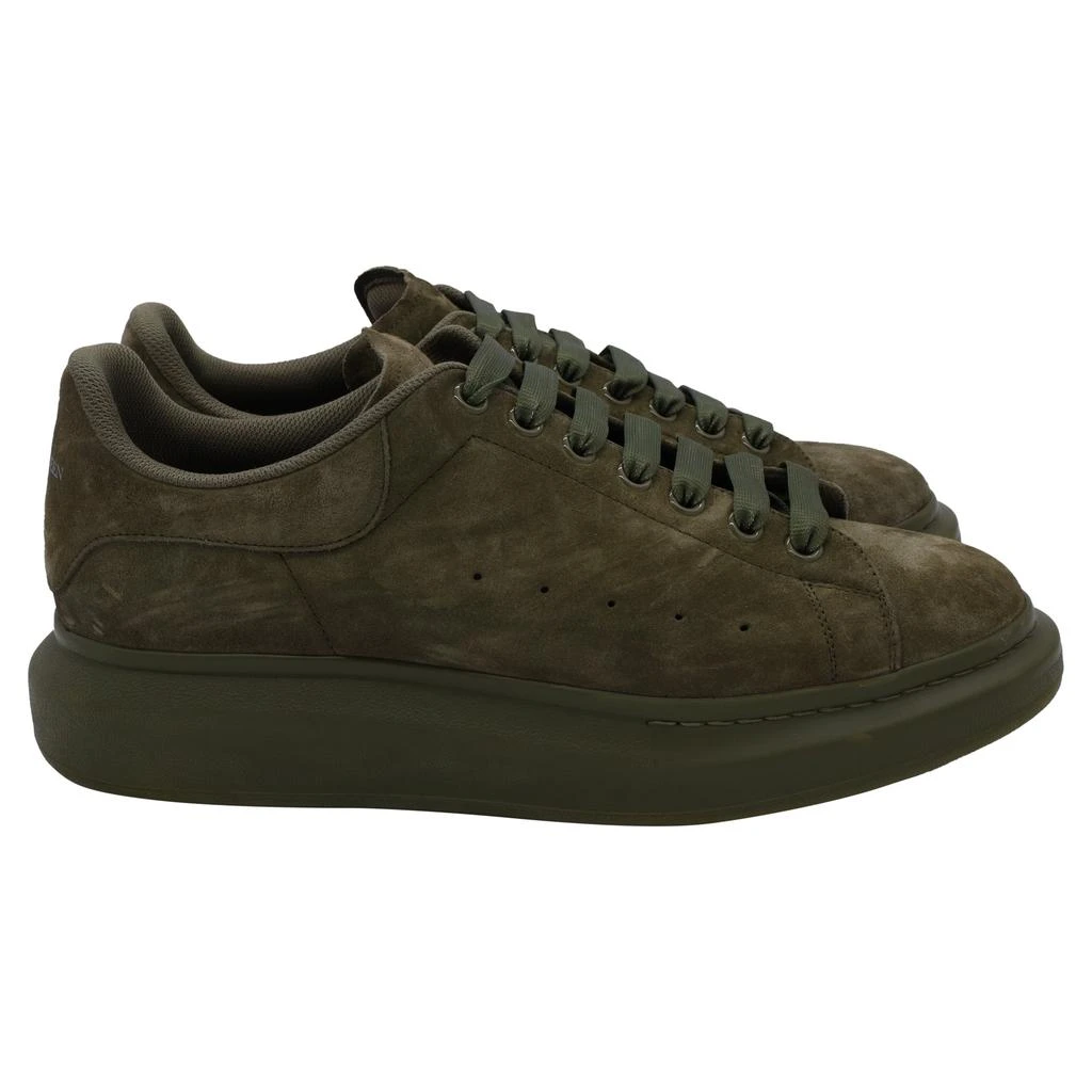 Alexander McQueen Oversized Sneakers in Green Suede 1