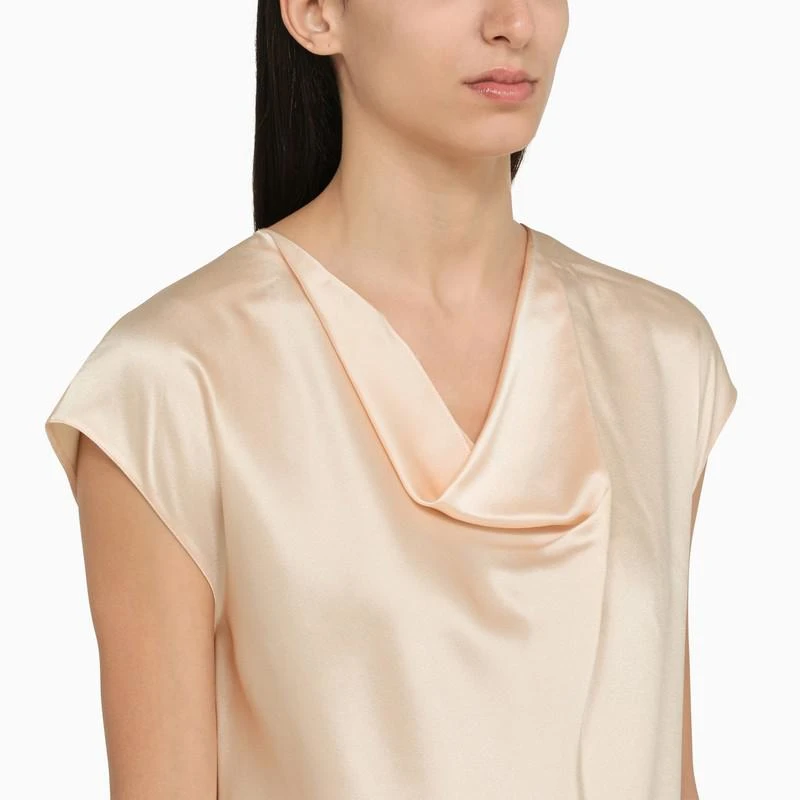 Vince Champagne-coloured silk blouse 4
