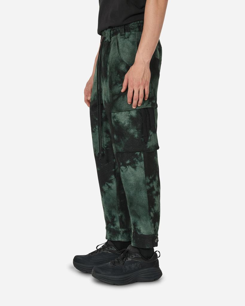 Song for the Mute Rounded Velvet Tabbed Cargo Pants Green